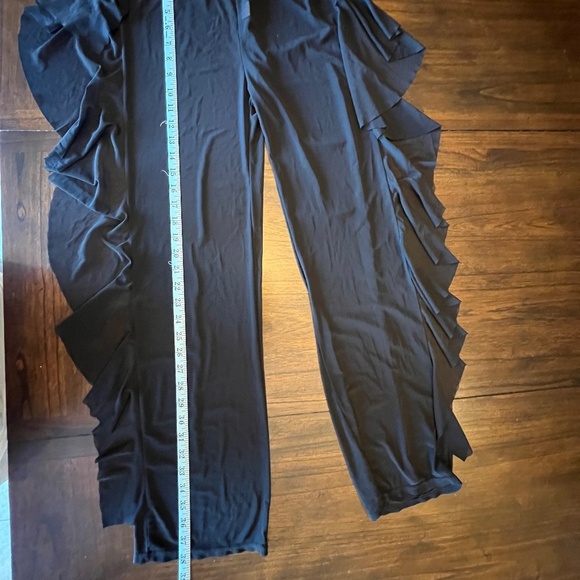 Women's Sheer Ruffle Beach Bottom Cover Up Pants, Size Medium - Picture 12 of 16